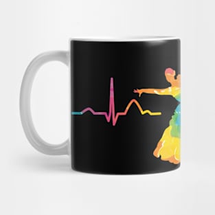 Latin Dancing Couple Heartbeat Dancer Mug